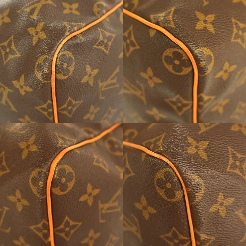 Authentic LOUIS VUITTON Speedy Travel Hand Bag Monogram Leather Brown - Picture 10 of 16